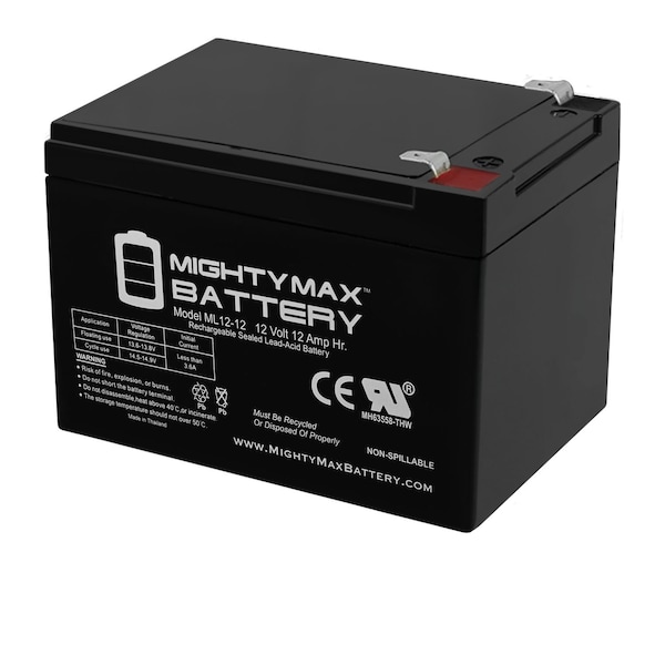 Mighty Max Battery 12V 12AH Replacement Battery for Power Source WP12-12 MAX3571362 - main